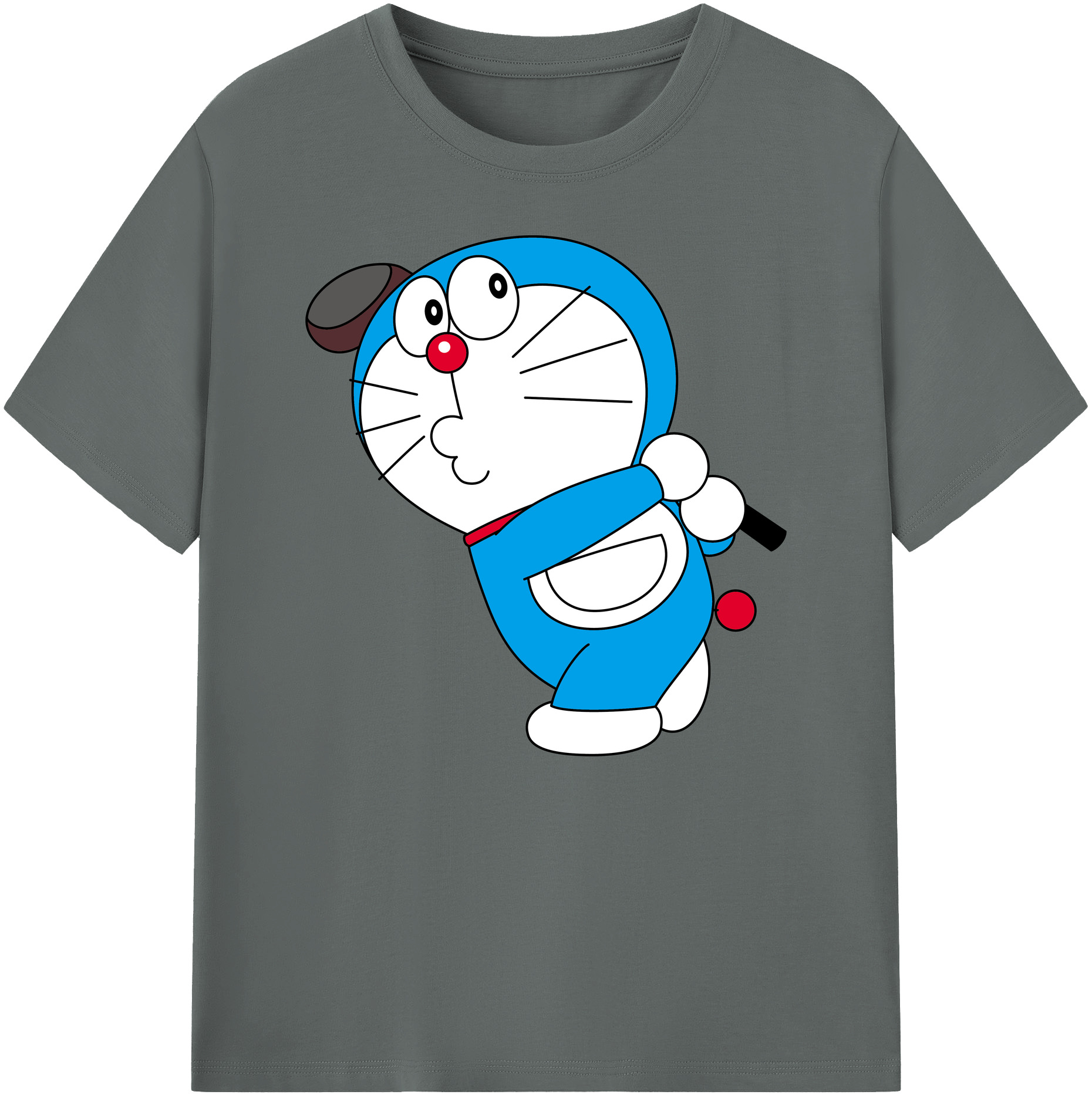 （画像用） ドラえもん Doraemon 綿100％ メンズ半袖Tシャツ｜肌触りやわらか＆通気性